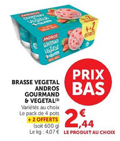 Andros Gourmand Végétal