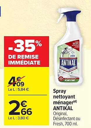 ANTIKAL Spray nettoyant ménager