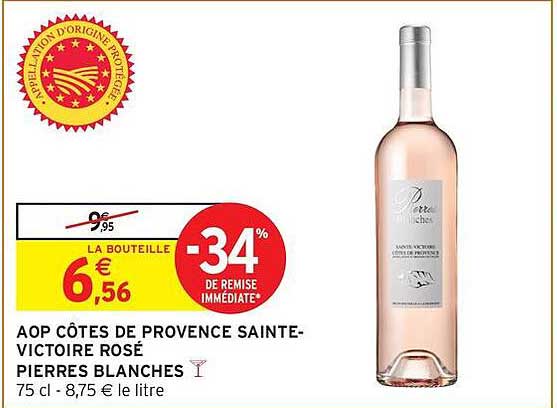AOP CÔTES DE PROVENCE SAINTE-VICTOIRE ROSÉ PIERRES BLANCHES