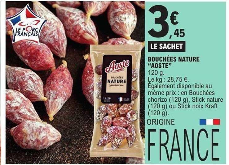 Aoste Bouchées Nature