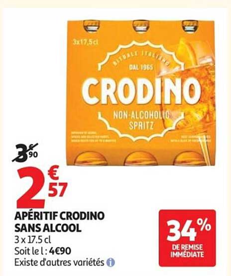 APÉRITIF CRODINO SANS ALCOOL