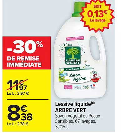ARBRE VERT Lessive liquide