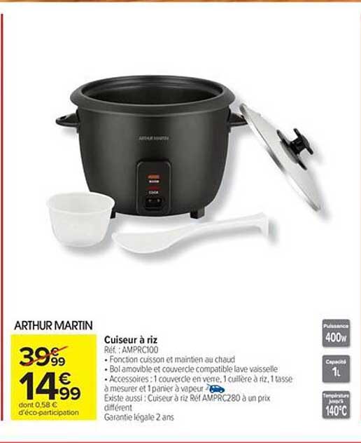 Arthur Martin Cuiseur à riz