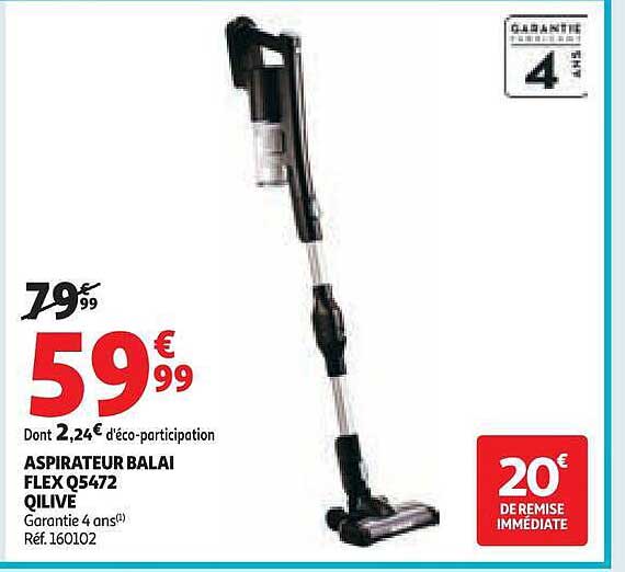 ASPIRATEUR BALAI FLEX Q5472 QILIVE