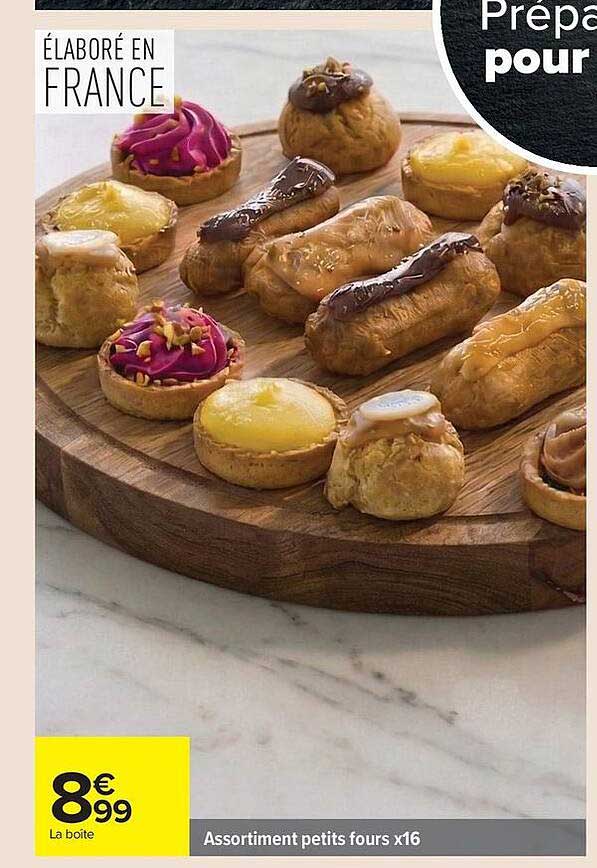 Assortiment petits fours x16