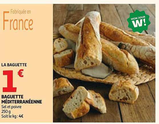 BAGUETTE MÉDITERRANÉENNE