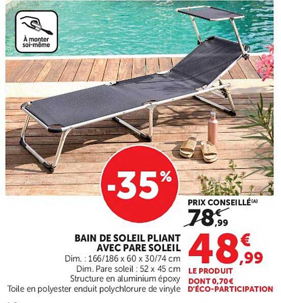BAIN DE SOLEIL PLIANT