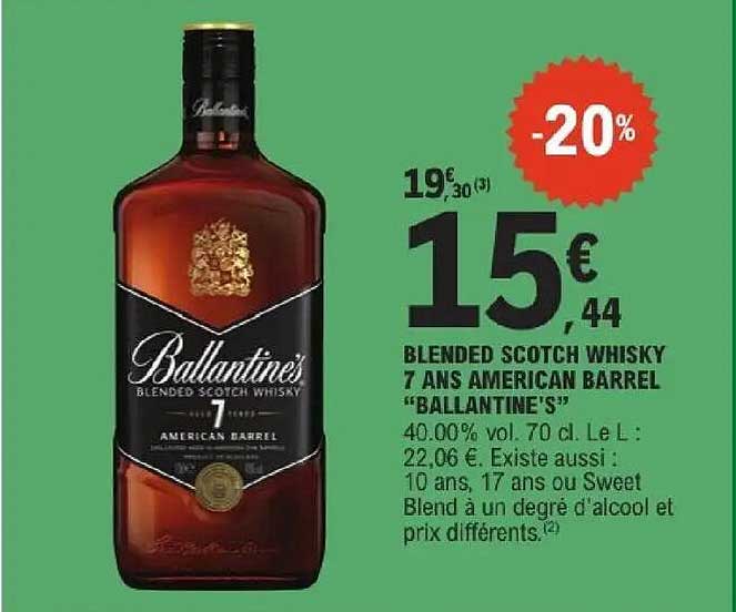 Ballantine's 7 American Barrel