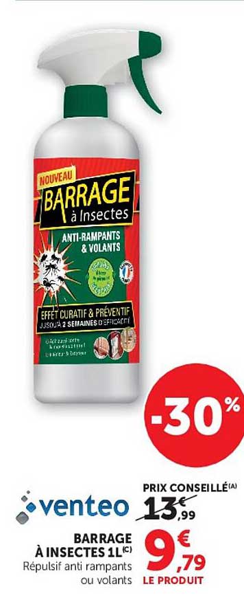 BARRAGE à Insectes