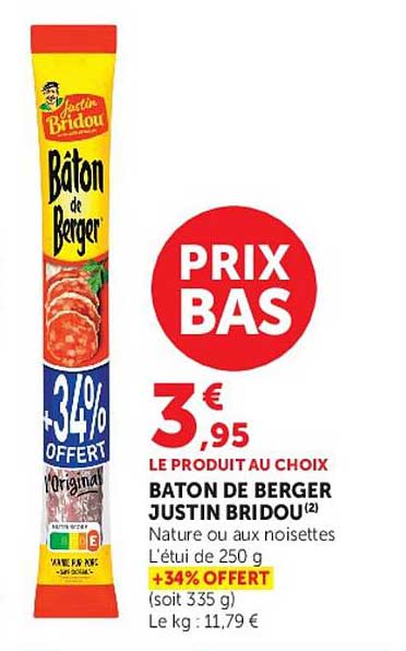 Baton de Berger Justin Bridou
