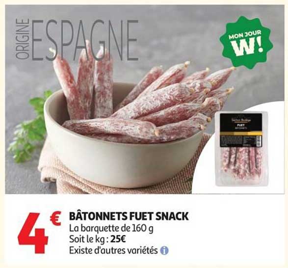 BÂTONNETS FUET SNACK