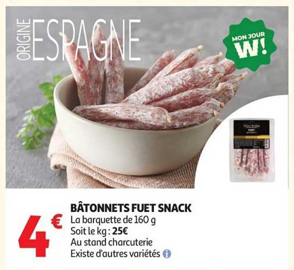 BÂTONNETS FUET SNACK