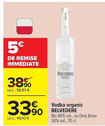 Belvedere Organic Vodka