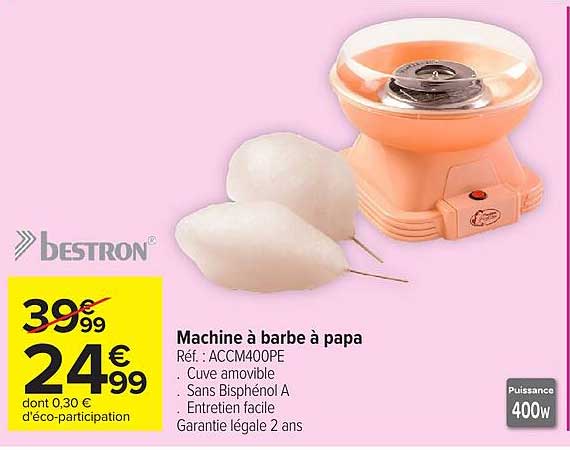 Bestron Machine à barbe à papa