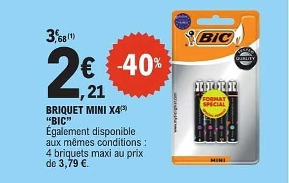 Bic BRIQUET MINI X4