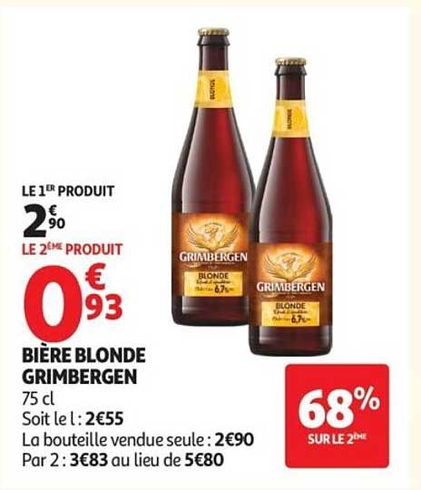 BIÈRE BLONDE GRIMBERGEN