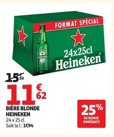 Bière blonde Heineken