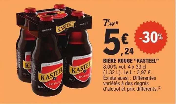 BIÈRE ROUGE "KASTEEL