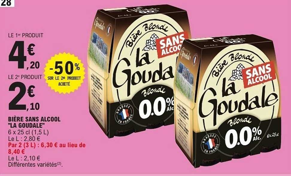 Bière sans alcool La Goudale