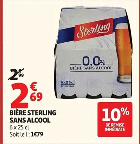BIÈRE STERLING SANS ALCOOL