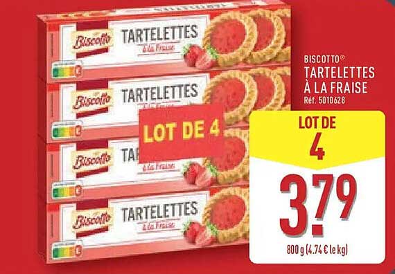Biscotto Tartelettes à la fraise