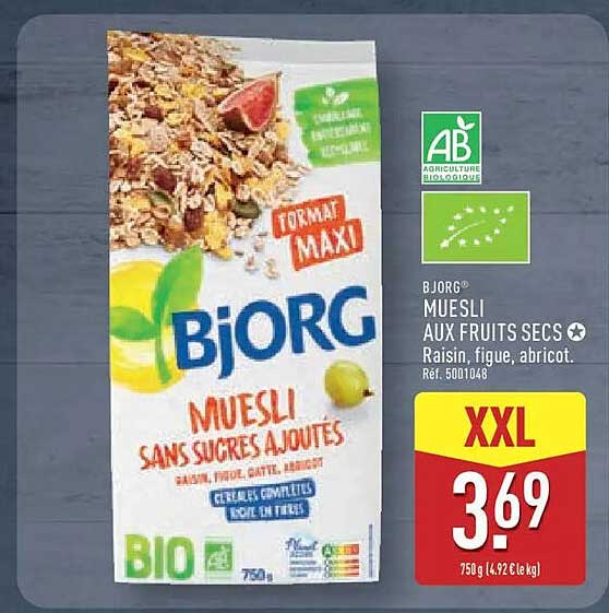 Bjorg Muesli aux fruits secs