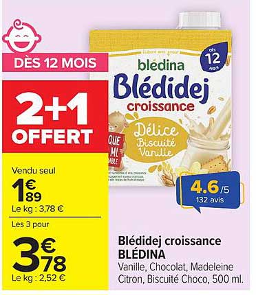 Blédidej croissance BLÉDINA