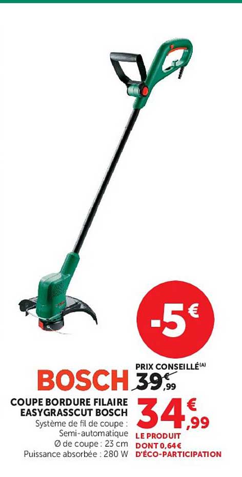 BOSCH COUPE BORDURE FILAIRE EASYGRASSCUT BOSCH