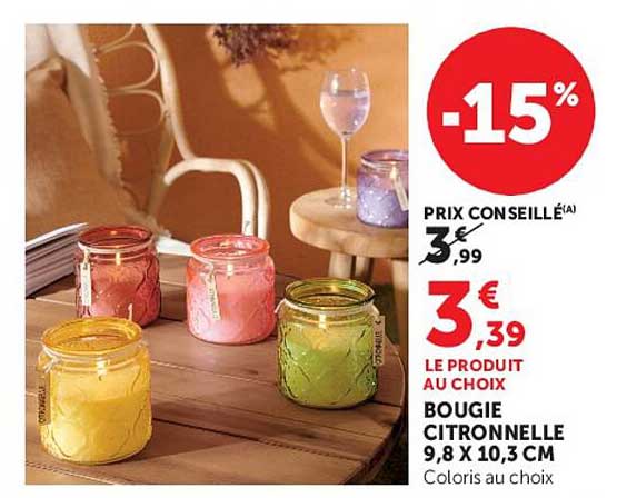BOUGIE CITRONNELLE
