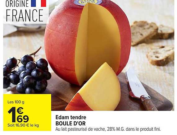 BOULE D'OR Edam tendre
