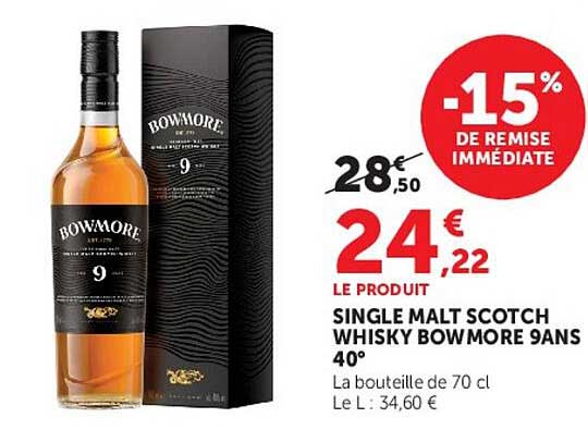 BOWMORE 9ANS