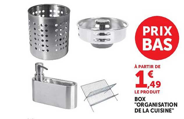 BOX "ORGANISATION DE LA CUISINE