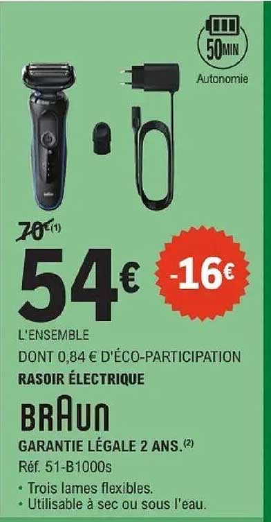 BRAUN RASOIR ÉLECTRIQUE