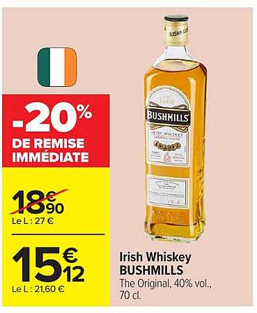 Bushmills Irish Whiskey
