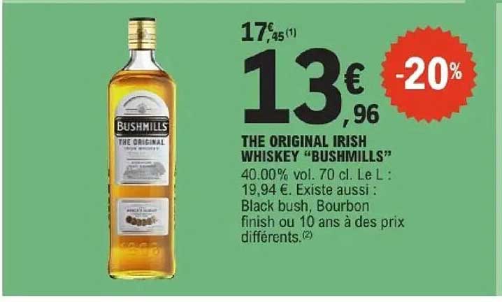 Bushmills The Original Irish Whiskey