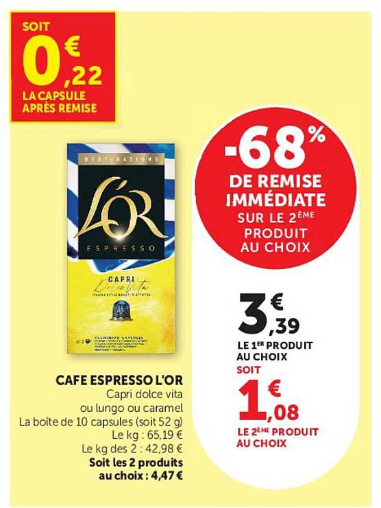 Café Espresso L'Or