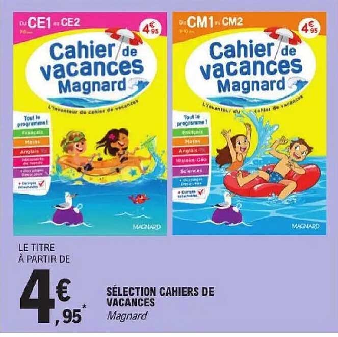 Cahier de vacances Magnard