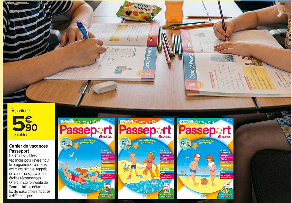 Cahier de vacances Passeport