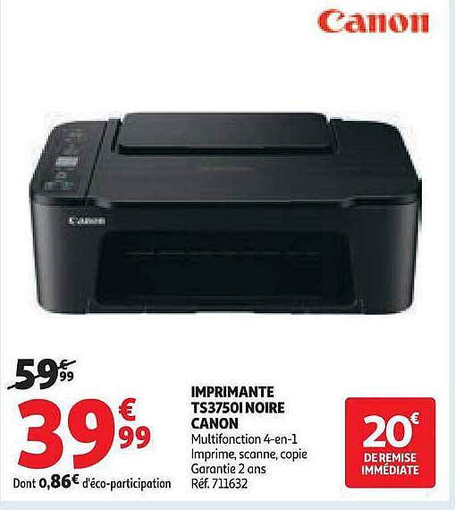 Canon TS3750I NOIRE