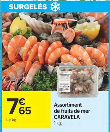 CARAVELA Assortiment de fruits de mer