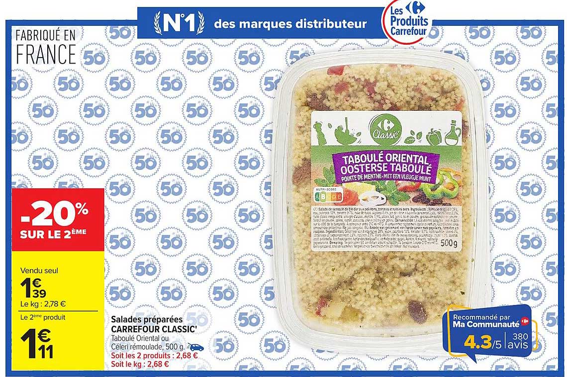 Carrefour Classic' Taboulé Oriental