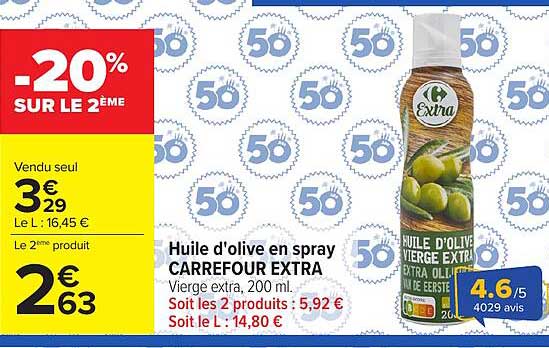 Carrefour Extra Huile d'olive en spray