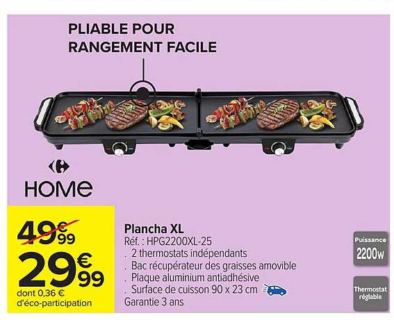 Carrefour Home Plancha XL