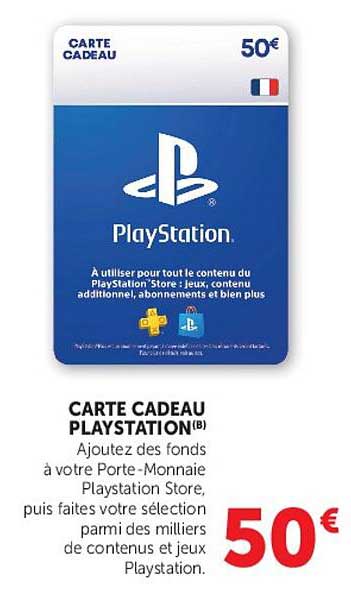 CARTE CADEAU PLAYSTATION