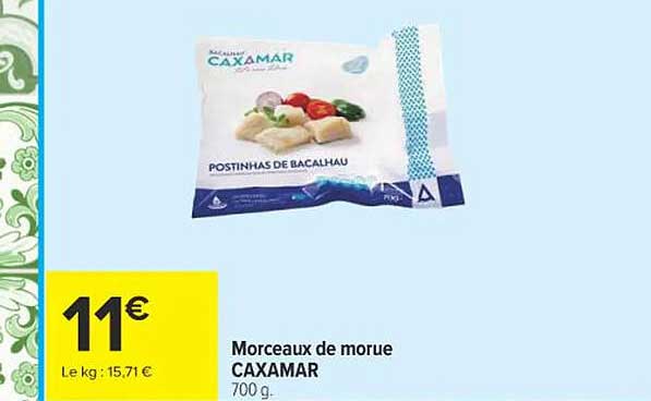CAXAMAR Morceaux de morue