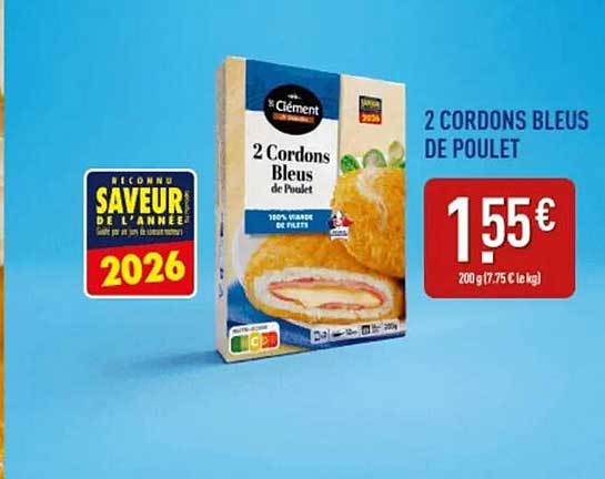 Cérément 2 Cordons Bleus de Poulet