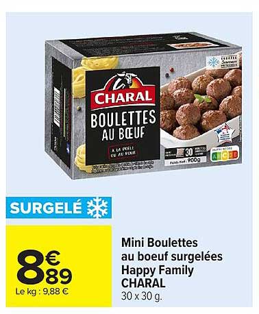 CHARAL BOULETTES AU BOEUF
