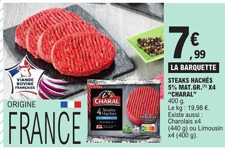 CHARAL Steaks Hachés