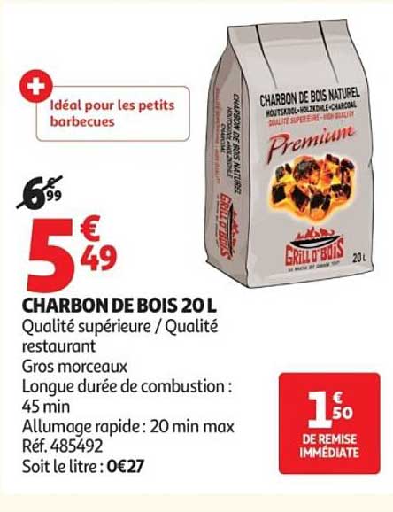 CHARBON DE BOIS 20L