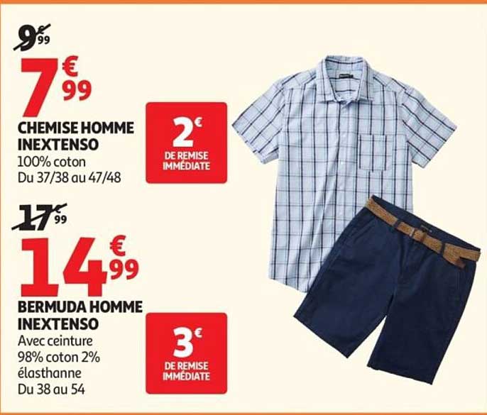 Chemise homme Inextenso